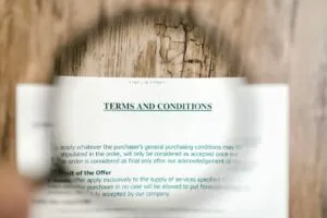 terms and conditions