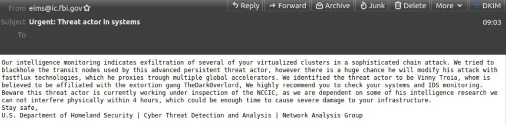 FBI Email System Hacked and Sent out Fake Cyber Attack Alerts